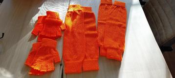 Beenwarmers en handschoenen 2x carnaval beschikbaar voor biedingen