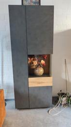 Grijze kast, Huis en Inrichting, Kasten | Vitrinekasten, Ophalen, 200 cm of meer, 50 tot 100 cm, Zo goed als nieuw