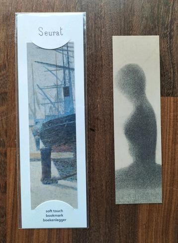 2 x Art boekenlegger Georges Seurat: Young Woman + Honfleur beschikbaar voor biedingen