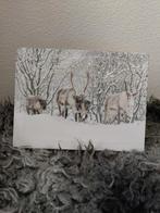 Schilderijtje met twinkellichtjes, Ophalen of Verzenden, Minder dan 50 cm, Schilderij, Minder dan 50 cm