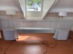Auping achterwand met lamp kast grijs, Ophalen, Gebruikt, Tweepersoons, Overige maten