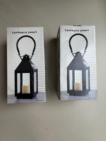 Twee lantaarns/windlichten voor tuin of balkon beschikbaar voor biedingen