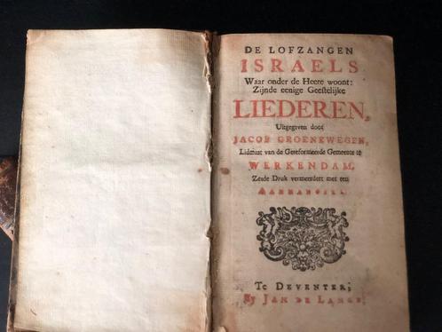 Bundel Groenewegen Lofzangen Israels 1824, Antiek en Kunst, Antiek | Boeken en Bijbels, Ophalen of Verzenden