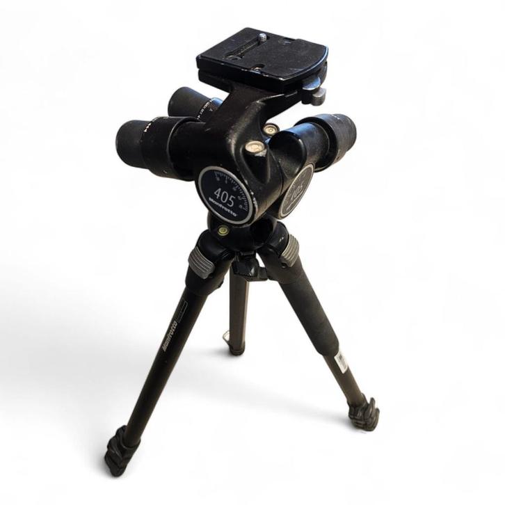 Manfrotto 405 Pro Geared Head | Manfrotto 055PROB Statief, Audio, Tv en Foto, Fotografie | Statieven en Balhoofden, Gebruikt