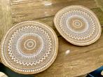 2 Ronde Placemats - Bohemian Print, Overige materialen, Schaal, Rond, Ophalen of Verzenden