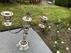 2 Verzilverde Sheffield Kandelaars, Ophalen, Overige materialen