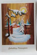 Oude Kerstkaart met winterlandschap uit 1967., Gelopen, Feest(dag), 1960 tot 1980, Ophalen