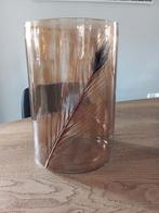 Groot windlicht bruin/rosé kleur, Huis en Inrichting, Woonaccessoires | Kandelaars en Kaarsen, Ophalen
