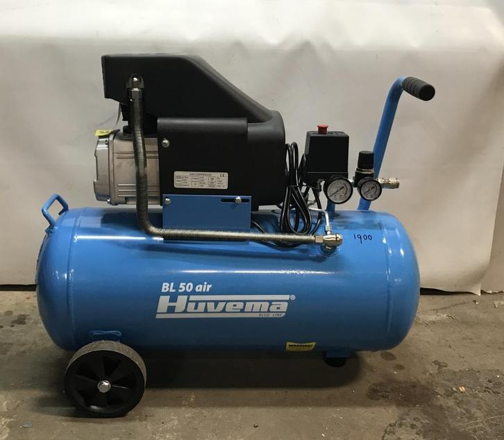 Compressor, Huvema, BL50 air, 230 volt, nieuw, Doe-het-zelf en Verbouw, Compressors, Nieuw, 6 tot 10 bar, 25 tot 100 liter, Minder dan 200 liter/min