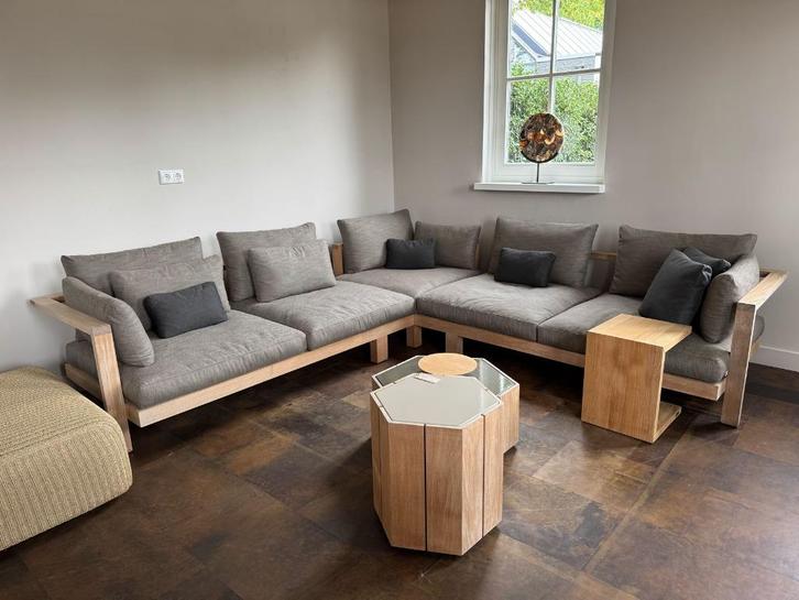 -45% ! Tribù Pure Sofa Loungeset - SHOWROOMMODEL, Tuin en Terras, Tuinsets en Loungesets, Zo goed als nieuw, Loungeset, Teakhout