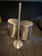 Ikea toiletrolhouder met 2 afvalbakken, Ophalen of Verzenden, Gebruikt