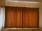 Een gebruikt gordijn kan opnieuw gebruikt worden., Ophalen of Verzenden, Gebruikt, Bruin, 200 cm of meer