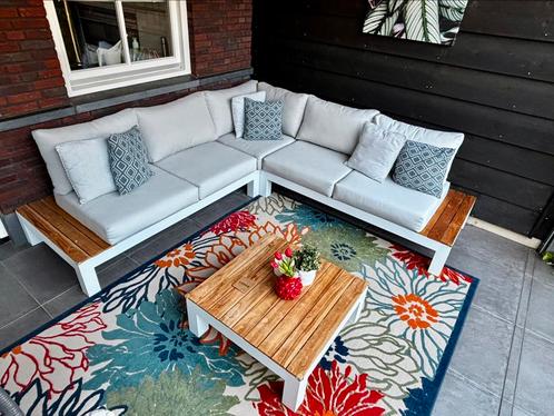 Lifestyle Ravalla hoek loungeset 4-delig, Tuin en Terras, Tuinsets en Loungesets, Zo goed als nieuw, Aluminium, Ophalen