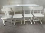 4 Kinderstoelen voor Knutseltafel - Gebruikt, Gebruikt, Wit, Ophalen of Verzenden, Vier