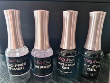 Set professionele gellak primer/prep/base/top MarilyNails beschikbaar voor biedingen
