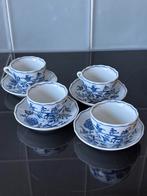 Blue Danube Kopjes en Schotels - 4 stuks, Ophalen of Verzenden, Zo goed als nieuw, Overige stijlen, Kop(pen) en/of Schotel(s)