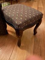 Vintage voetenbankje met bijhorend kussentje, Huis en Inrichting, Banken | Voetenbanken en Poefen, Ophalen, Minder dan 50 cm, Louis XV / Renaissance