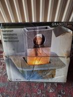 Waterset met licht - Waterornament, Ophalen of Verzenden, Zo goed als nieuw, Graniet, Waterornament