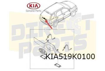 Kia Sportage (-7/06) Kentekenverlichtingset compleet (L+R) O beschikbaar voor biedingen