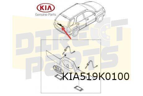 Kia Sportage (-7/06) Kentekenverlichtingset compleet (L+R) O, Auto-onderdelen, Verlichting, Kia, Nieuw, Verzenden