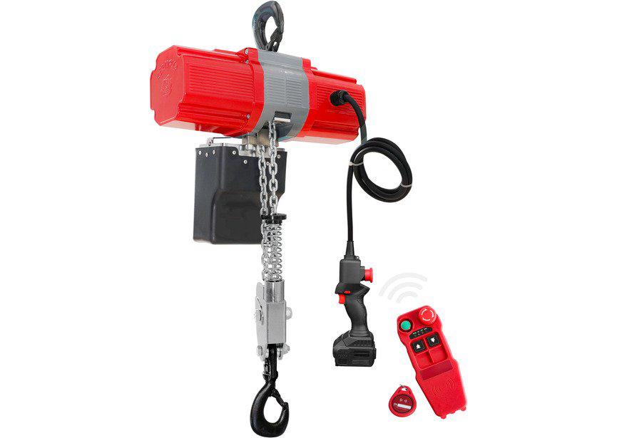 Batterij kettingtakel 990 kg, hefhoogte 3 m + 4 Ah accu