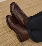 Heren schoen 44 - Handgemaakt Italiaans kalfsleer, Velasca, Bruin, Boots, Nieuw