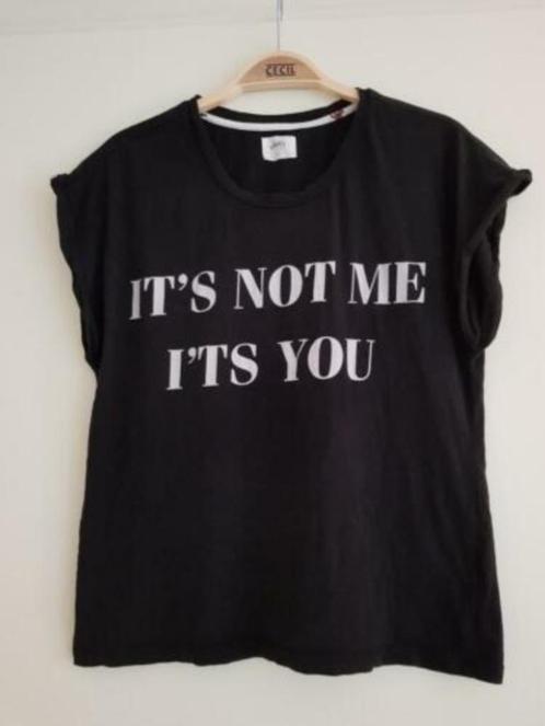 T-shirt dames -- maat S / 36 -- It's not me - I'ts you, Kleding | Dames, T-shirts, Gedragen, Maat 36 (S), Zwart, Korte mouw, Ophalen of Verzenden