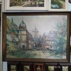 Mooi olieverf schilderij met een houten lijst, Ophalen
