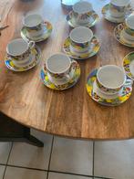 Douwe Egberts porseleinen lungo kop en schotels 11 stuks, Ophalen