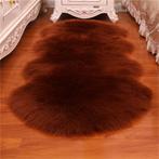 Bruin Schapenvacht Vloerkleed / Hoogpolig Kleed Tapijt, Verzenden, Nieuw, Bruin
