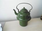 Emaille Groene Zakketel, Ophalen of Verzenden