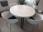 Fraaie ronde eettafel, 4 tot 6 stoelen, Gebruikt, Ophalen of Verzenden