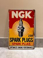 Mancave Bar Café Wanddecoratie metalen bordje merk NGK Spark, Verzamelen, Ophalen of Verzenden, Zo goed als nieuw, Reclamebord