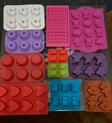 Silicone Bakmatten Set - Diverse Vormen beschikbaar voor biedingen