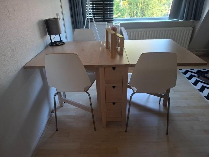 Norden klaptafel, Huis en Inrichting, Tafels | Eettafels, Gebruikt, 50 tot 100 cm, 100 tot 150 cm, Vier personen, Rechthoekig