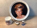 Prinses Diana bord mok vingerhoedje en pillendoosje, Ophalen of Verzenden, Gebruiksvoorwerp