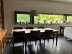 Vintage Palissander eetkamertafel met 6 stoelen, Ophalen, Gebruikt, Vintage, 50 tot 100 cm