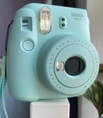 Instax mini 9, fuijfilm, turquoise + 15 fototjes, Ophalen of Verzenden, Zo goed als nieuw, Polaroid, Fuji