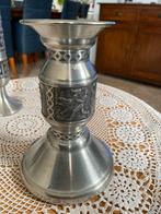 Vintage Tinnen Kandelaar, Ophalen of Verzenden, Overige materialen