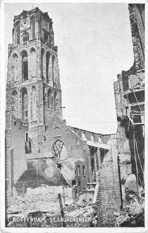 (300-470-047) Rotterdam St Laurenskerk, Verzamelen, Ansichtkaarten | Nederland, Zuid-Holland, Verzenden