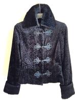 Chique trendy imitatie karakul bontjas, in zwarte kleur, Zwart, Nieuw, Ophalen of Verzenden, Maat 36 (S)