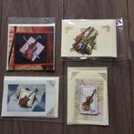 Muziek kaarten met envelop 4 stuks, Ophalen of Verzenden, Zo goed als nieuw, Overige thema's