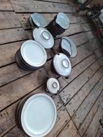 Vintage Zaalberg servies zwart wit. Ophalen gewenst, Antiek en Kunst, Antiek | Servies compleet, Ophalen