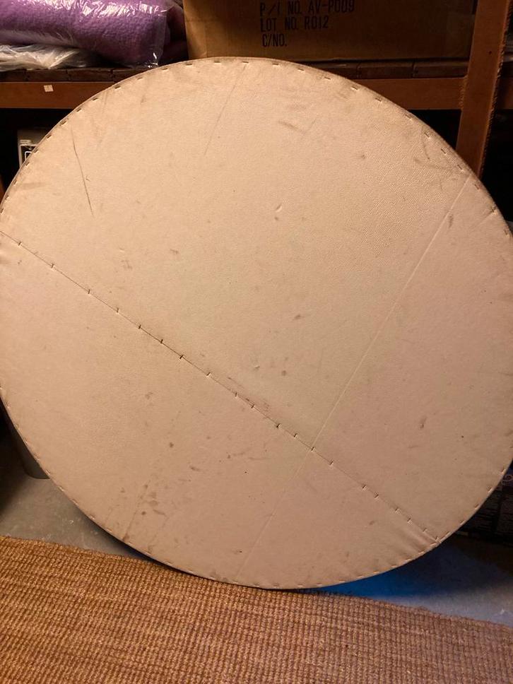 Rond Tafelblad - Gebruikt, Huis en Inrichting, Tafelonderdelen, Gebruikt, Tafelblad, 100 tot 150 cm, Rond, Overige houtsoorten