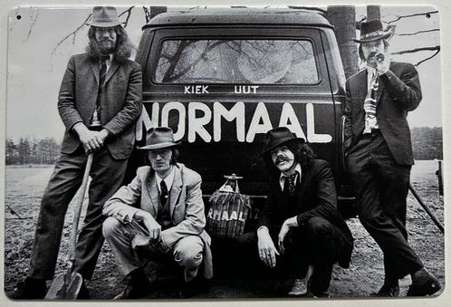 Normaal foto auto zwart wit reclamebord van metaal wandbord, Verzamelen, Muziek, Artiesten en Beroemdheden, Nieuw, Foto of Kaart
