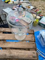 Glazen Pot met Deksel, Antiek en Kunst, Antiek | Glas en Kristal, Ophalen of Verzenden