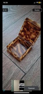Antiek Schildpad Doosje met Zilver, Ophalen of Verzenden