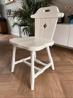 Landelijke houten stoel, Gebruikt, Wit, Eén, Ophalen