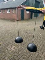 Set van 2 zwarte hanglampen, Ophalen, Gebruikt, Metaal, Minder dan 50 cm