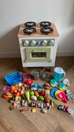 Houten keukentje met accessoires, Ophalen, Gebruikt, Hout, Speelkeuken